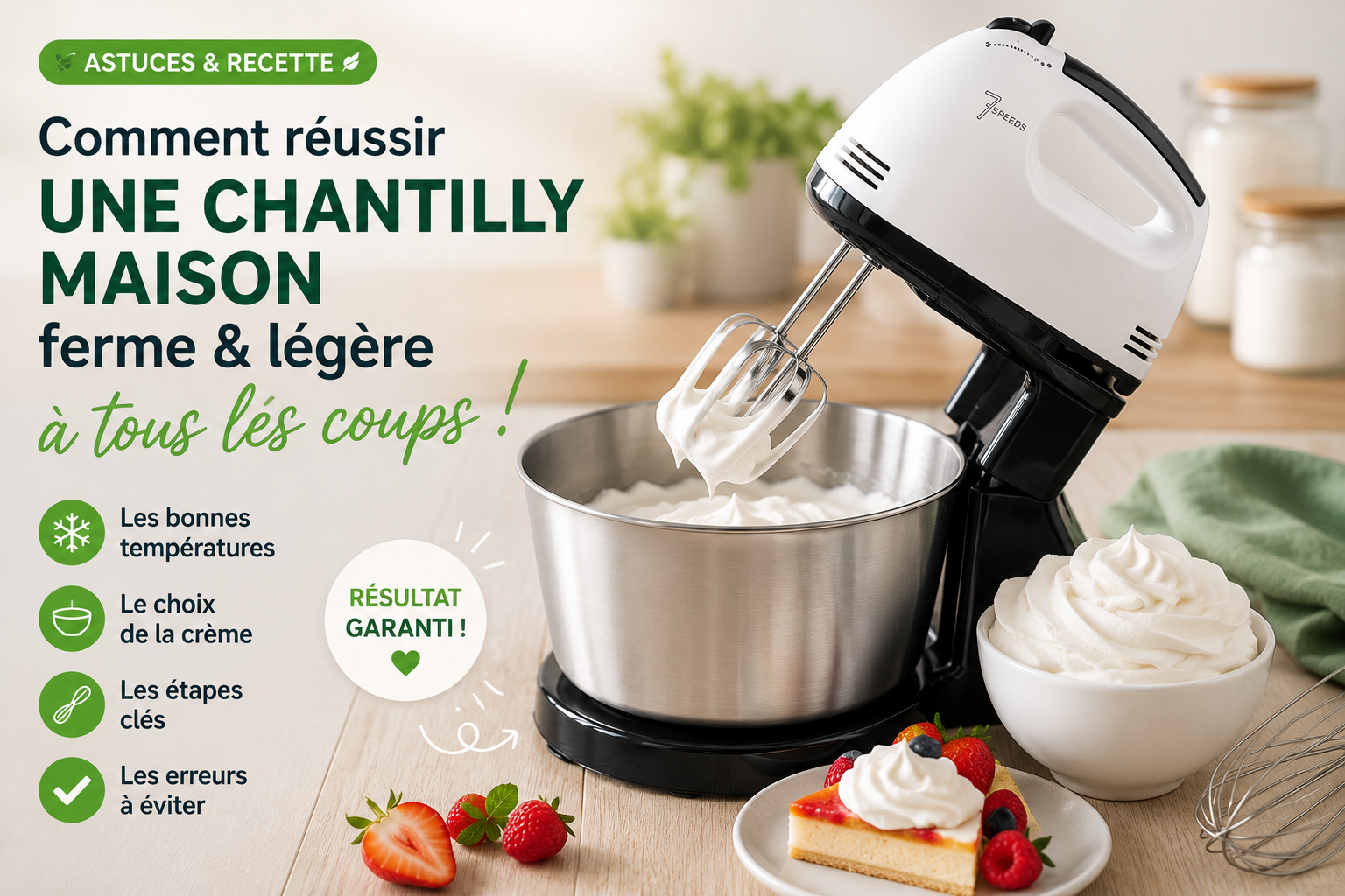 comment réussir sa chantilly