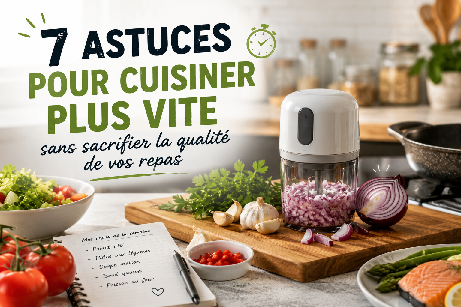7 astuces pour cuisiner plus vite