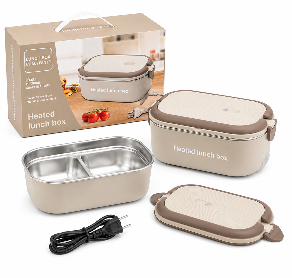 Boîte repas chauffante portable pour bureau et déplacements