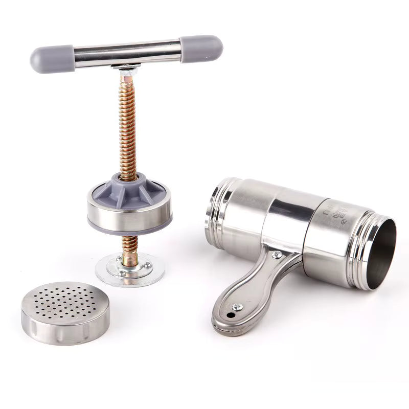 Machine à pâtes fraîches manuelle en acier inoxydable – 5 filières incluses
