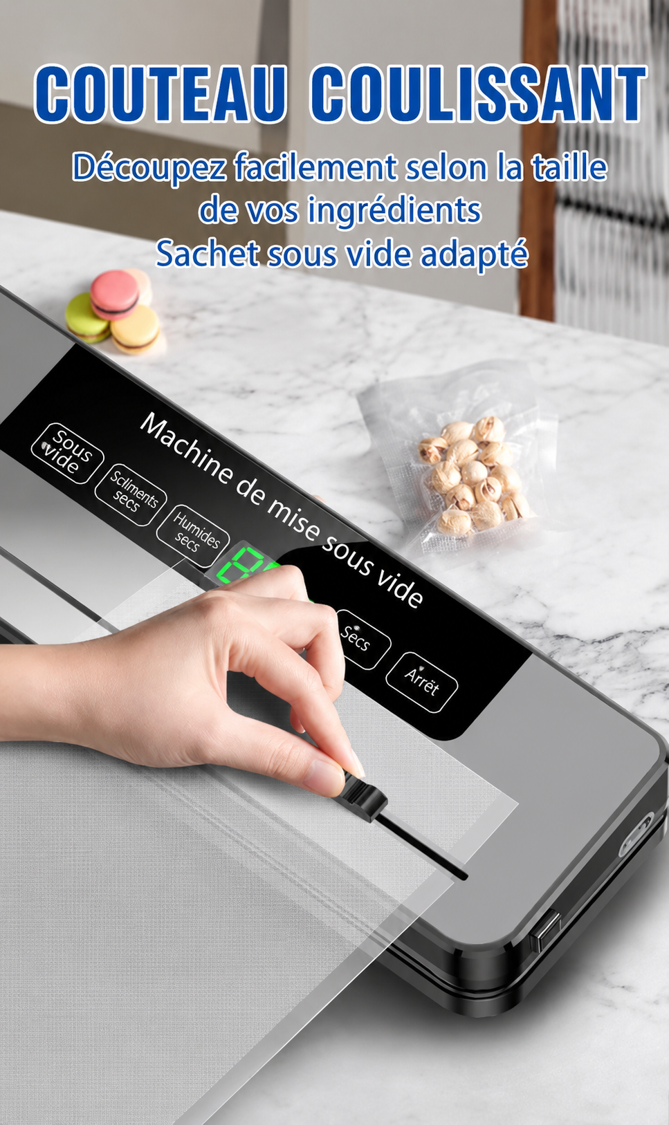 Machine sous vide Mon Chef IA pour réduire le gaspillage alimentaire