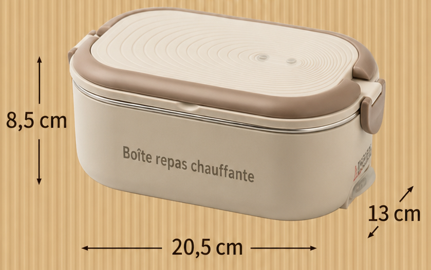 Lunch box chauffante Mon Chef IA pour emporter des repas maison